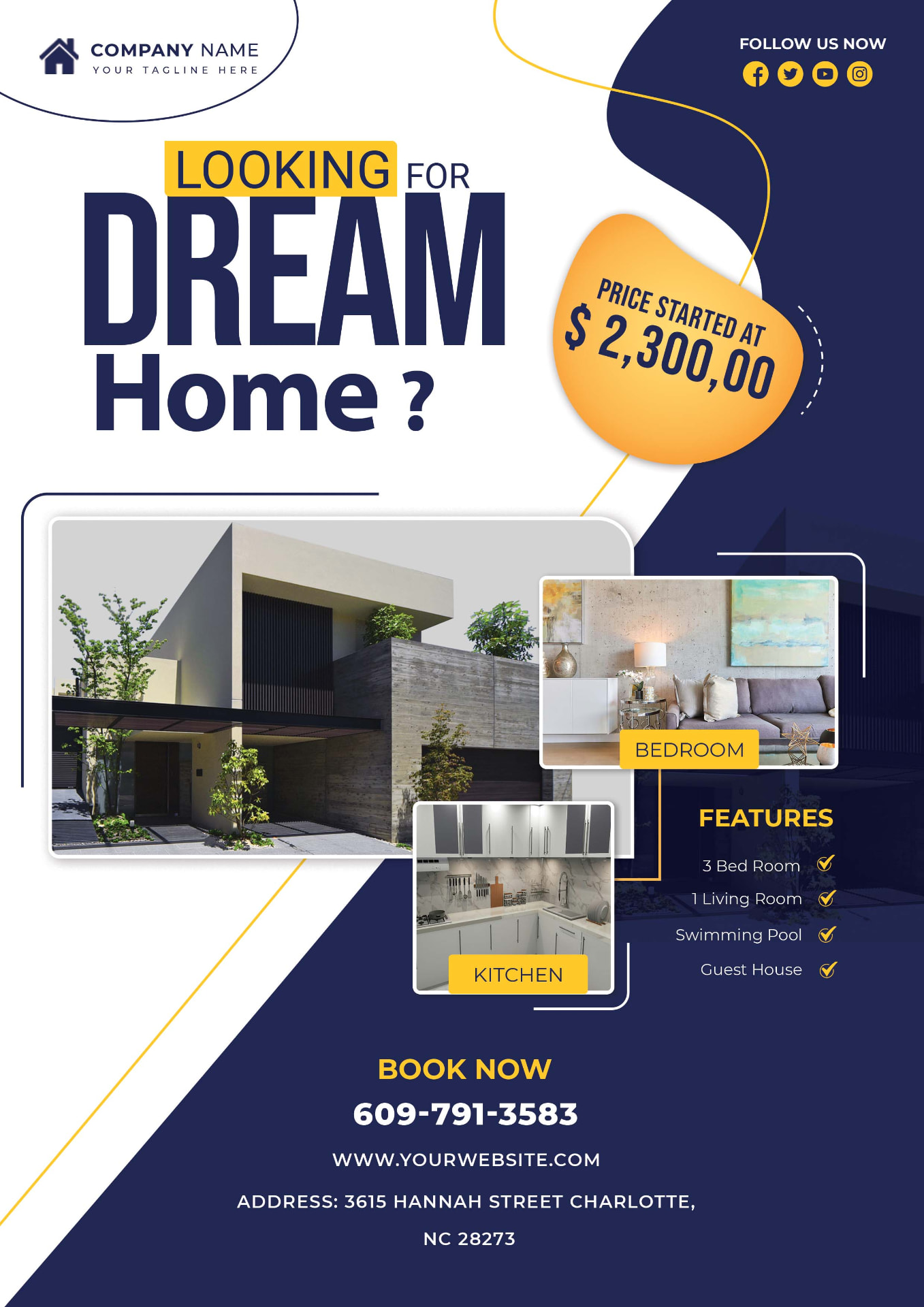 Real Estate Flyer Design — graphic design by Hima Thanki