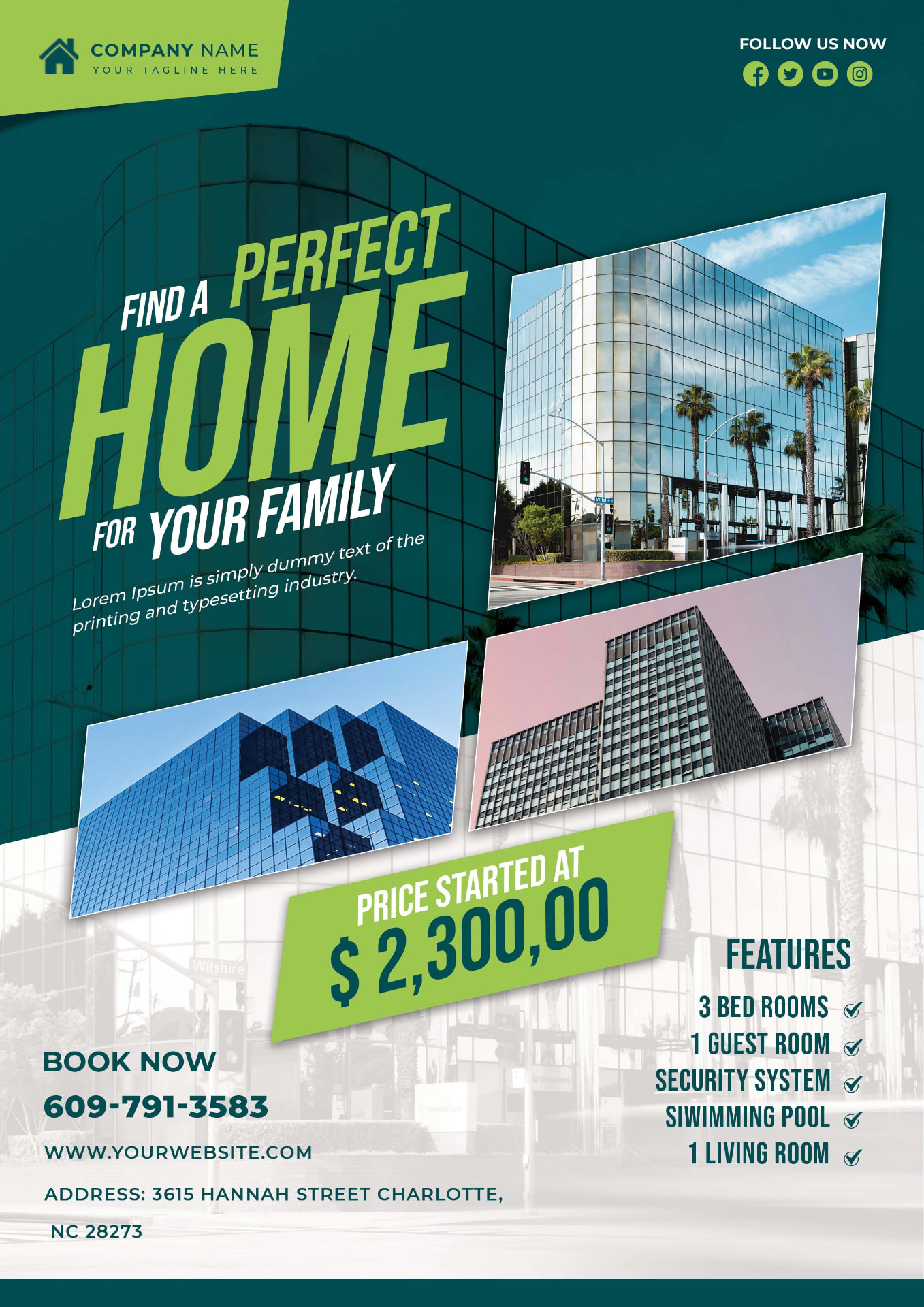 Real Estate Poster Design — graphic design by Hima Thanki