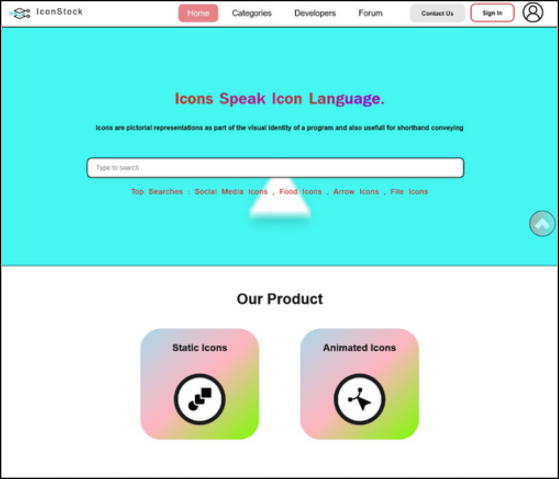 Branding & Identity – IconStock Website website mockup